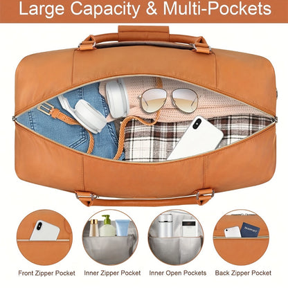 Carry On Luggage – for Travel, Large Weekender Shoe Compartment Duffel – detail view 9
