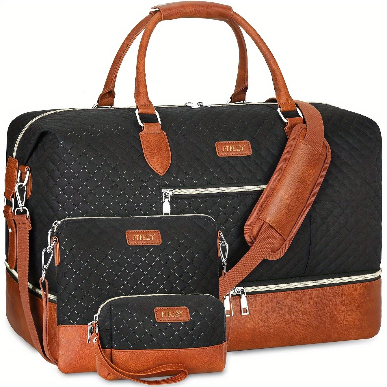 Carry On Luggage – for Travel, Patterned Weekender Shoe Compartment Large – detail view 12