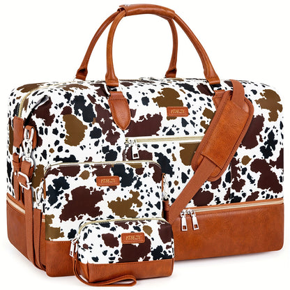 Carry On Luggage – for Travel, Patterned Weekender Shoe Compartment Large – alternate view