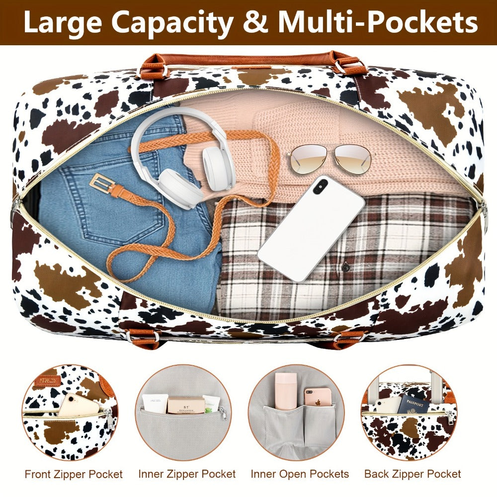 Carry On Luggage – for Travel, Patterned Weekender Shoe Compartment Large – detail view 7