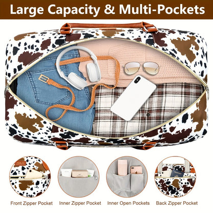 Carry On Luggage – for Travel, Patterned Weekender Shoe Compartment Large – detail view 7