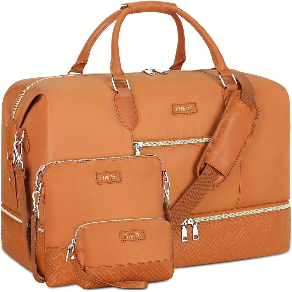 Carry On Luggage – for Travel, Patterned Weekender Shoe Compartment Large – detail view 9