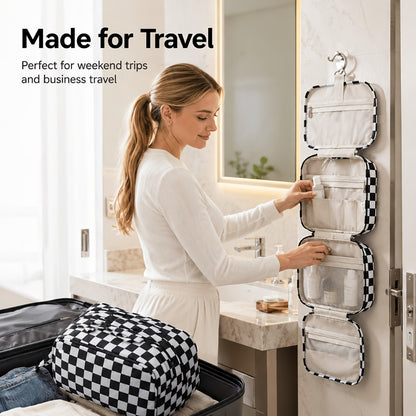 Travel Makeup Bag – for Travel, Hanging Toiletry Compartment Kit Cosmetic | Bag Vero – detail view 11