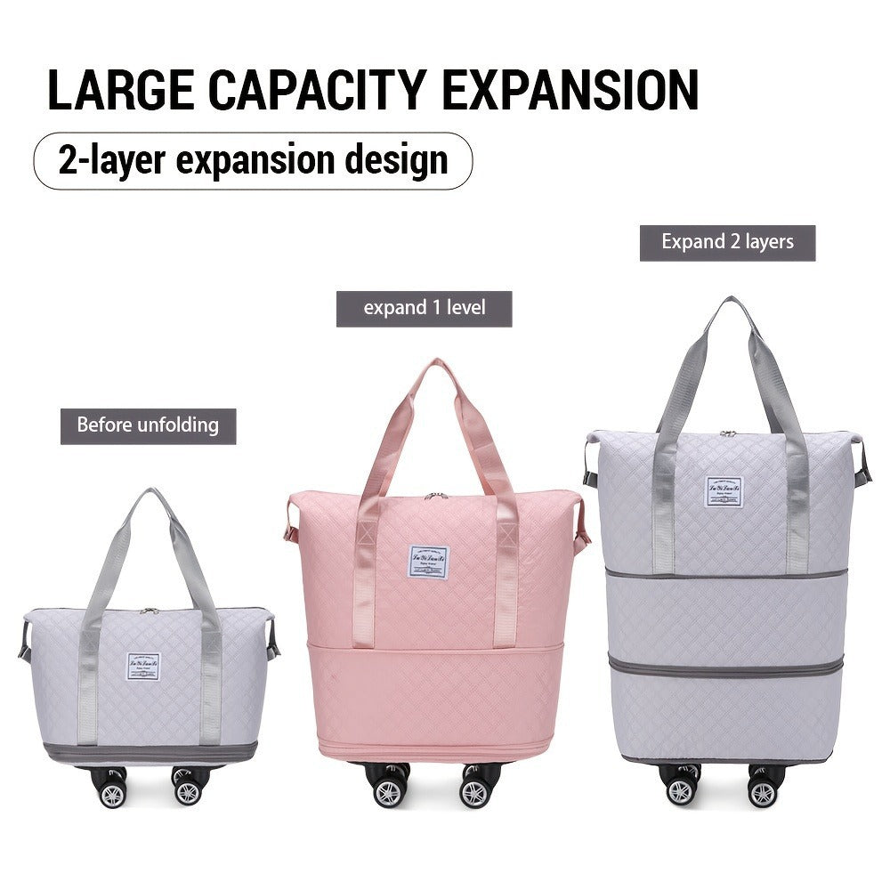Gym Duffel Bag – Expandable, Spinner Wheels, for Travel | Bag Vero – detail view 4