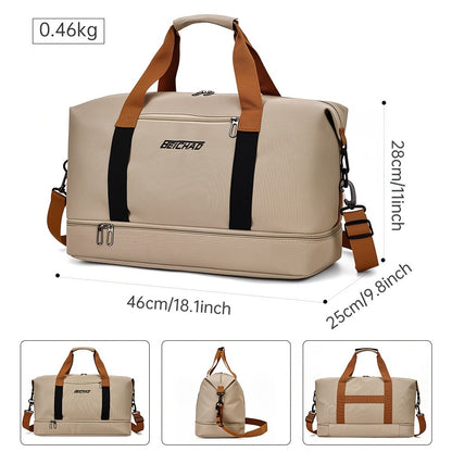 Travel Duffel Bag with Luggage Handle Strap, Multi-Purpose Gym Workout Bag for Men Women, Portable Weekender Bag for Business Trip