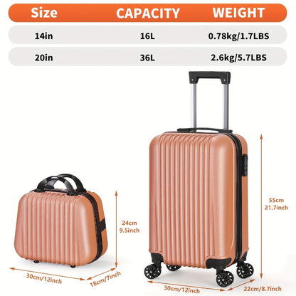 Luggage Set – 2 Piece, 20 Inch, 14 Inch, Spinner Wheels | Bag Vero – detail view 19