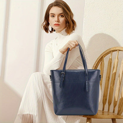 4pcs Retro Women'S Tote Bag, Elegant Pu- Crossbody Bag, Handbag, Shoulder Bag, Wallet, Suitable for Shopping And Dating