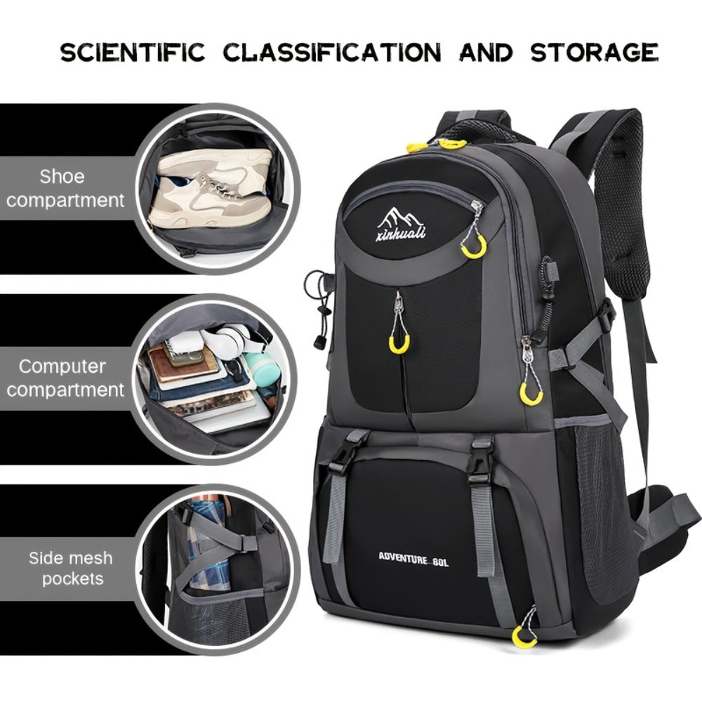 Men'S Large Capacity Outdoor Backpack, Sports Hiking Bag