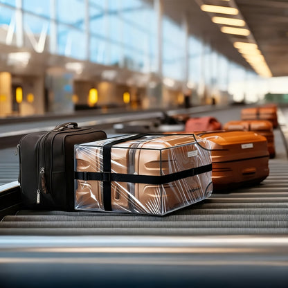 Set of Three Transparent Luggage Covers And Three Adjustable Straps, Designed to Be Waterproof, Scratch-Resistant, And Dust-Proof. These Protective Covers Fit Suitcases of 20, 24, And 28 Inches