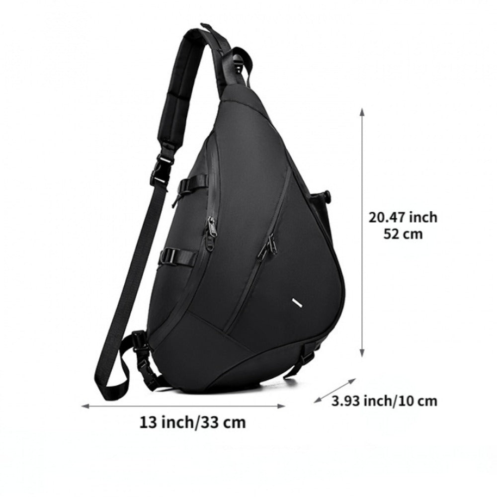 Street Minimalist Shoulder Bag, Large Capacity Fashionable Travel Bag, Men's Commuting Bag, Quality Bag, Motorcycle Bag