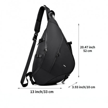 Street Minimalist Shoulder Bag, Large Capacity Fashionable Travel Bag, Men's Commuting Bag, Quality Bag, Motorcycle Bag