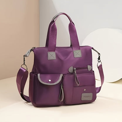 2025 New Fashion Large Capacity Handbag Casual Nylon Shoulder Cross, (with 2/5pcs Random Color Specification Perfume Bottle), Women's Backpack Cross, Women's Handbag, Handbag, Large Capacity Handbag Is Suitable for Christmas Gifts, Halloween Gifts