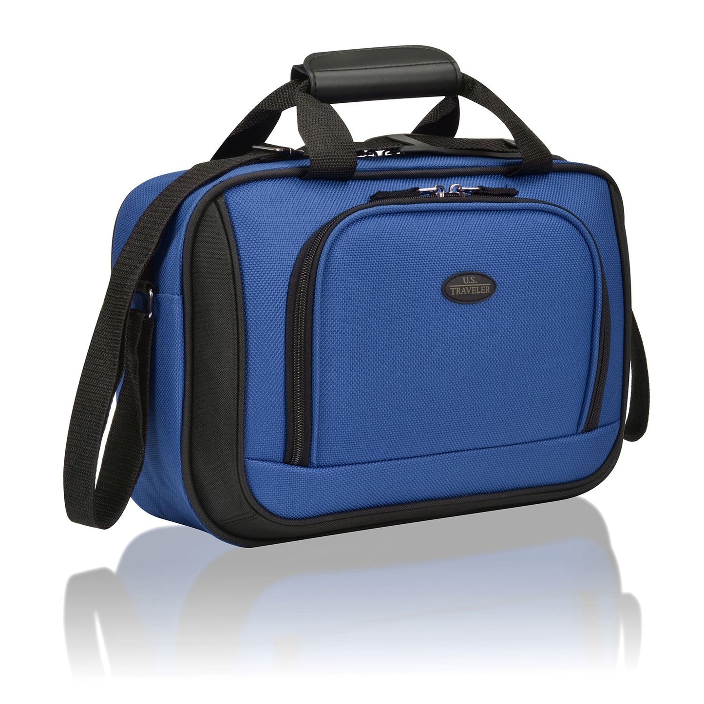 U.S Traveler Rio 2-Pcs Polyester Carry-onSuitcase w/ Tote | Soft Shell Lightweight, Softside Expandable & 360° Dual Spinner Wheels | Airline Approved 21" + 10" | Matching Color, Black, Blue, Green, Teal, Purple, Red, Yellow, Pink, Camo, Gray - Travel Lugg