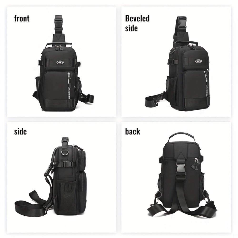 Men's Chest Bag Crossbody Sling Bag for Women Large Capacity Fashionable Travel Casual Phone Holder Gift for Boyfriend Him Perfect Gift Idea Four Types Of Carrying Methods Single Shoulder, Crossbody, Double Back, Handbag