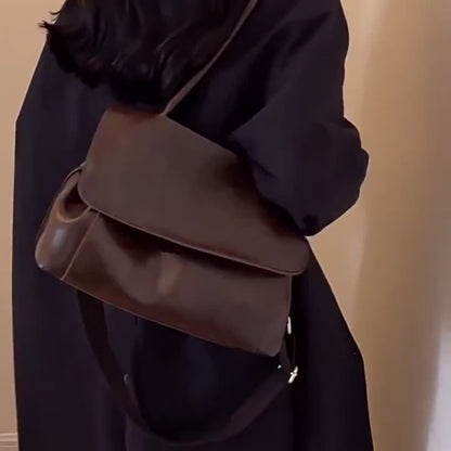 Crossbody Bag for Women – Vintage Leather Satchel Handmade Top | Bag Vero – detail view 16
