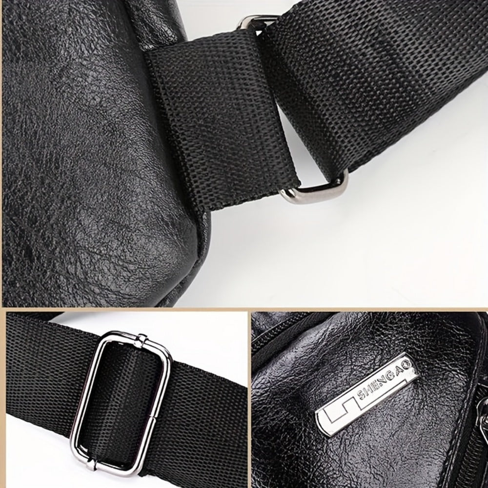 Sling Bag – PU Leather, Large Capacity, for Travel & Everyday Use | Bag Vero – detail view 4