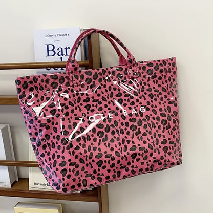 Women'S High Quality PVC And Wrinkle Paper Transparent Handbag - Large 13.2-Inch Transparent Shoulder Bag with 2 Compartments, White Letter Printed Design, Suitable for Work, Travel, Beach, And Daily Use, High Quality Bag