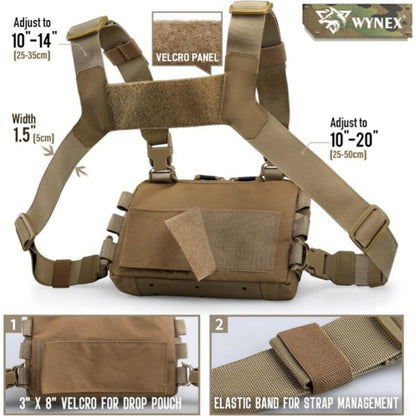 Sling Bag – for Everyday Use, Tactical Chest Outdoor Vest Multi | Bag Vero – detail view 11