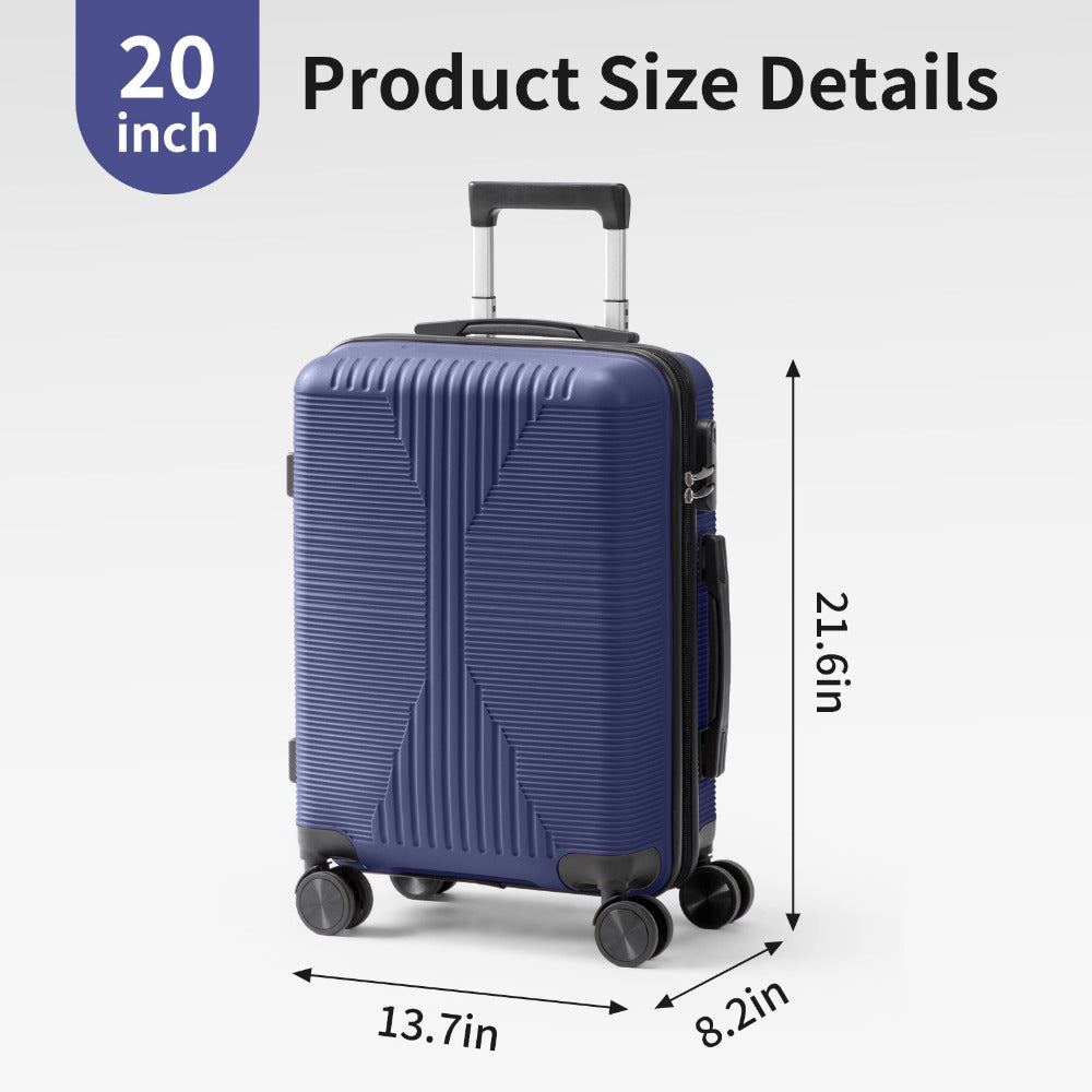 20/24/28 Inch Luggage with Smooth Spinner Wheels, Hard Shell PP Suitcase, Lightweight Travel Luggage, Carry-On, Airline Approved, Lightweight, Smooth Spinner Wheels, Hard Shell, Travel Luggage, Suitcase