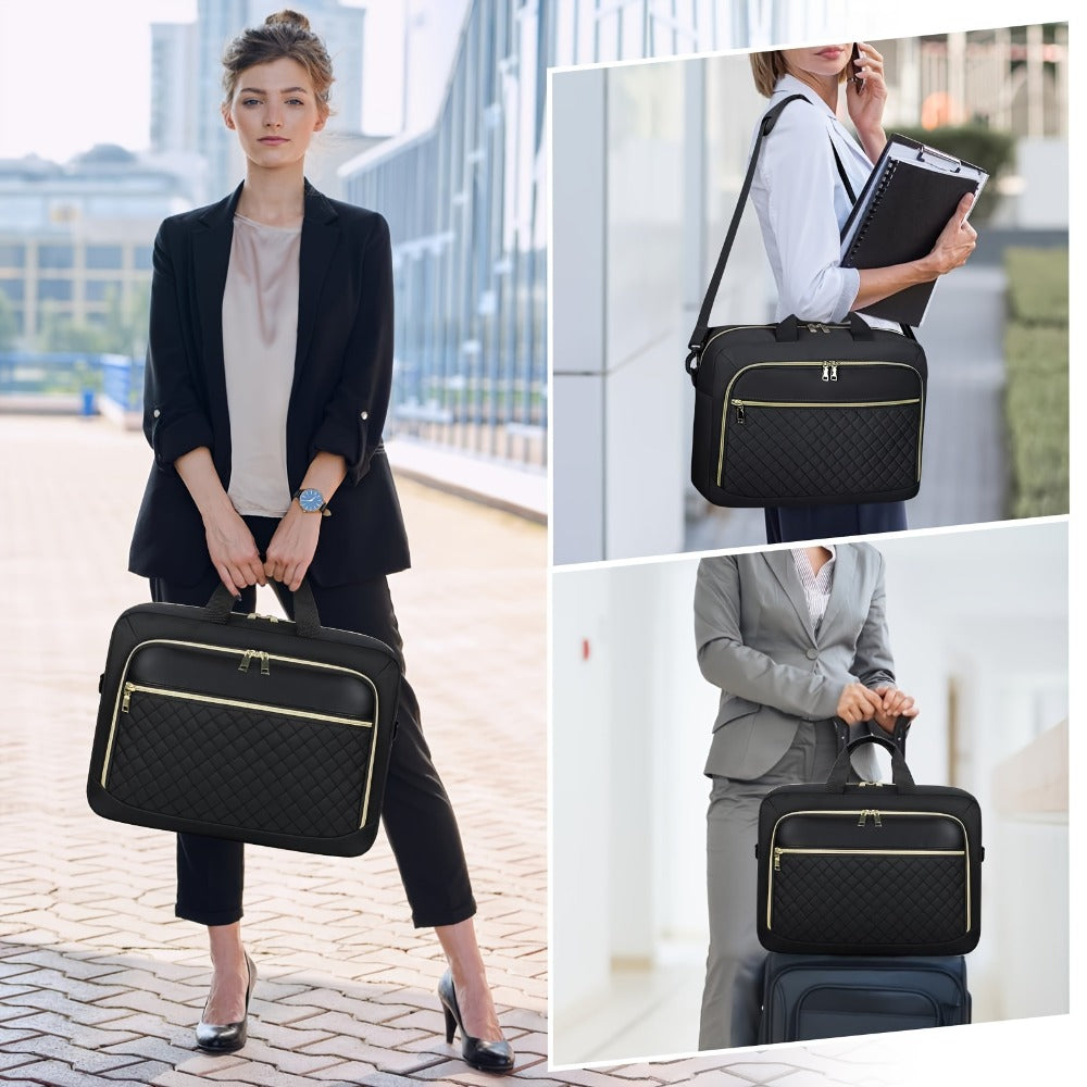NEWHEY Laptop Bag 15.6 Inch Briefcase for Women Large Laptop Case Computer Bag Work Bag Messenger Bag for Business/Office Travel/College