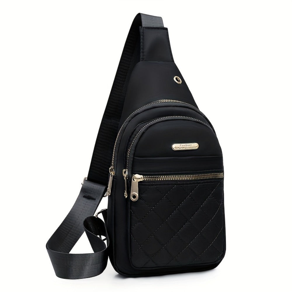 Compact Crossbody Backpack for Women, Made of Nylon, Versatile Bag for Both Men And Women, Ideal for Travel, Sports, Running, And Hiking, Casual Design with Adjustable Shoulder Strap