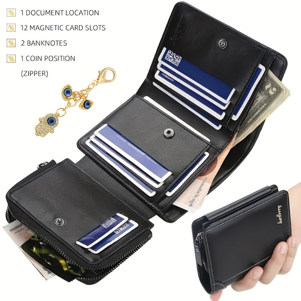 Wallet For Men Bifold Stylish Wallet Slim Includes Id Window And Credit Card Holder Palm Of The Demon'S Eye
