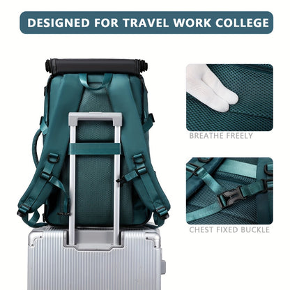 Laptop Backpack – 17 Inch, Nylon, Trolley Sleeve, Multi Pocket | Bag Vero – detail view 12