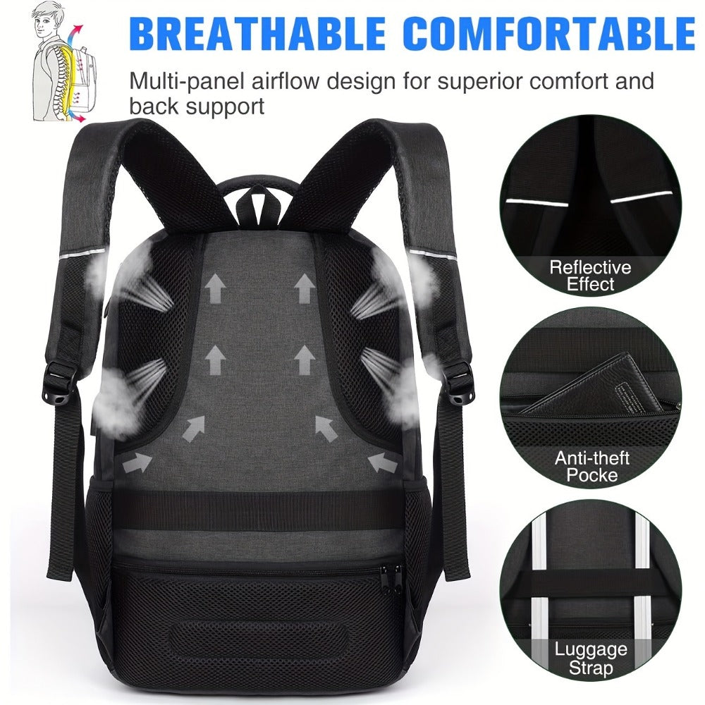 Laptop Backpack – 9 Colors, 15.6 Inch, USB Charging, for Travel & School | Bag Vero – detail view 15
