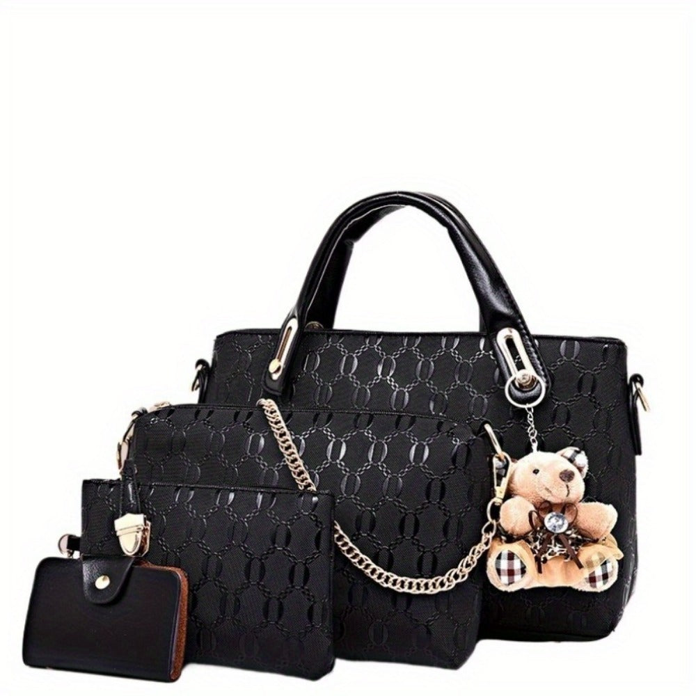 Crossbody Bag for Women – 4-Piece, Large Capacity | Bag Vero – front view