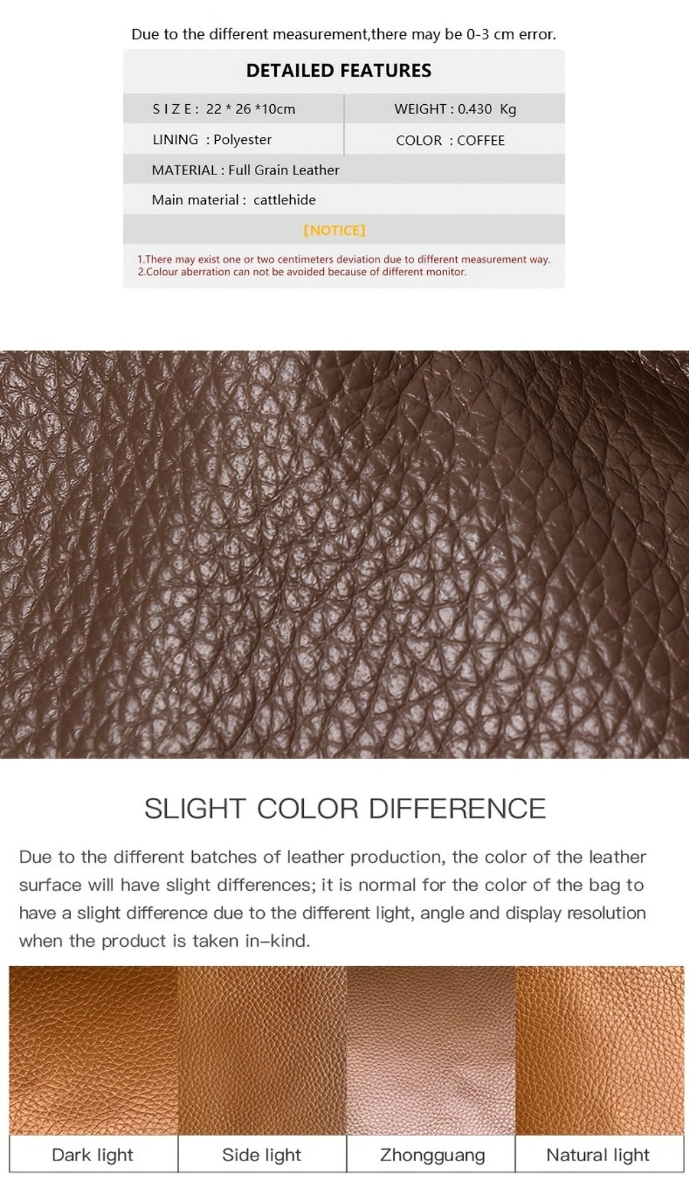 Crossbody Bag for Women – 5 Colors, Genuine Leather | Bag Vero – detail view 15