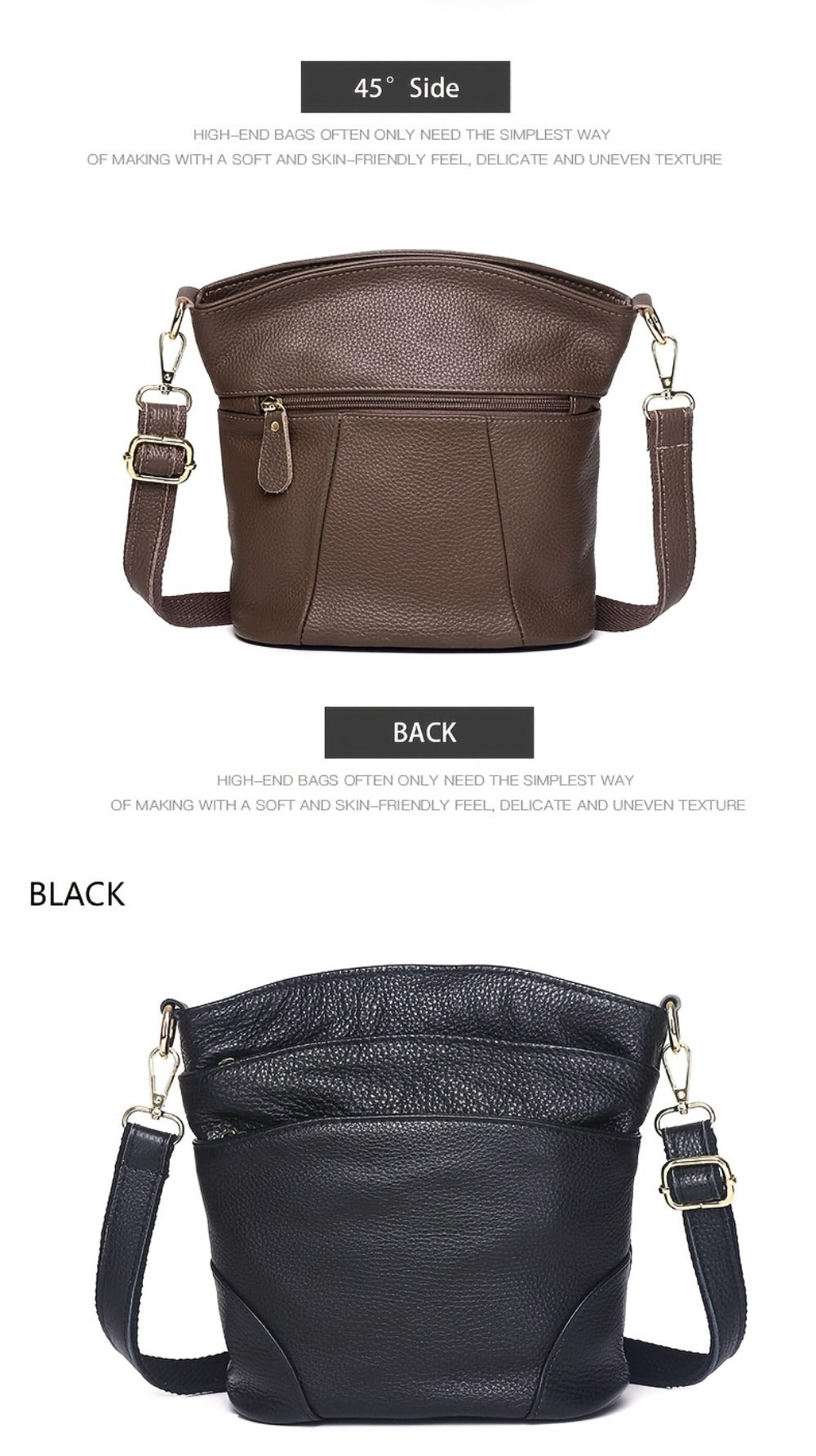 Crossbody Bag for Women – 5 Colors, Genuine Leather | Bag Vero – detail view 19