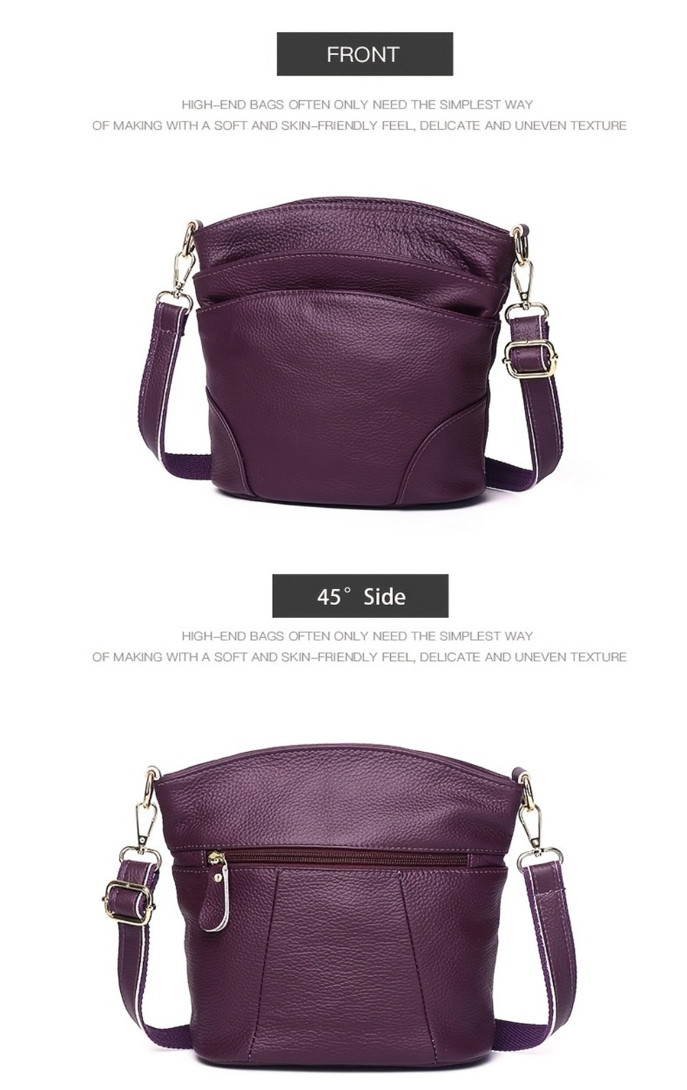 Crossbody Bag for Women – 5 Colors, Genuine Leather | Bag Vero – detail view 23
