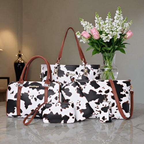 Crossbody Bag for Women – 6-Piece, PU Leather | Bag Vero – front view