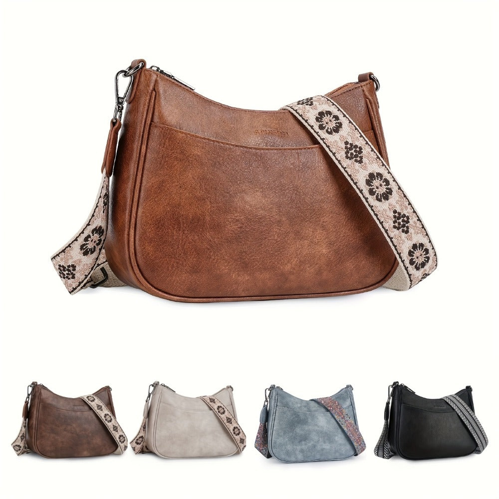 Crossbody Bag for Women – 7 Colors, PU Leather, Adjustable Strap | Bag Vero – front view