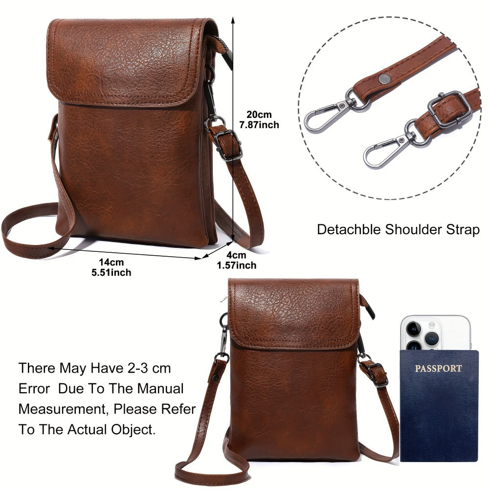 Crossbody Bag for Women – 7 Colors, PU Leather, Adjustable Strap | Bag Vero – detail view 10