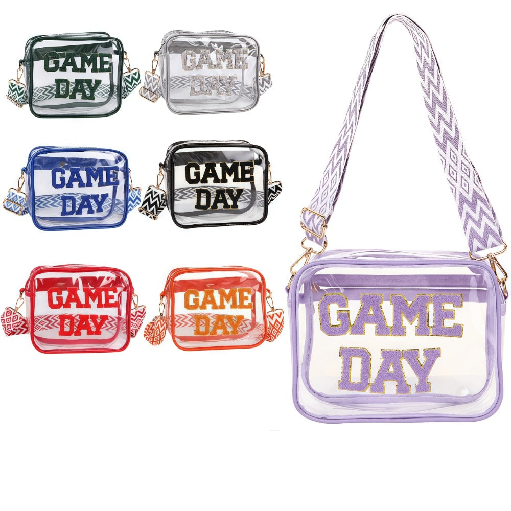 Crossbody Bag for Women – 7 Colors, PVC, Clear, Transparent | Bag Vero – front view