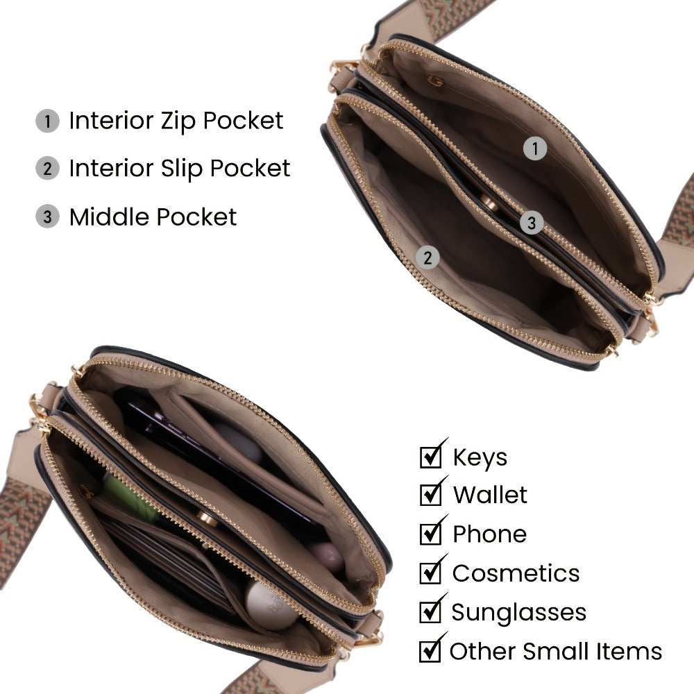Crossbody Bag for Women – 8 Colors, PU Leather, for Everyday Use | Bag Vero – detail view 9