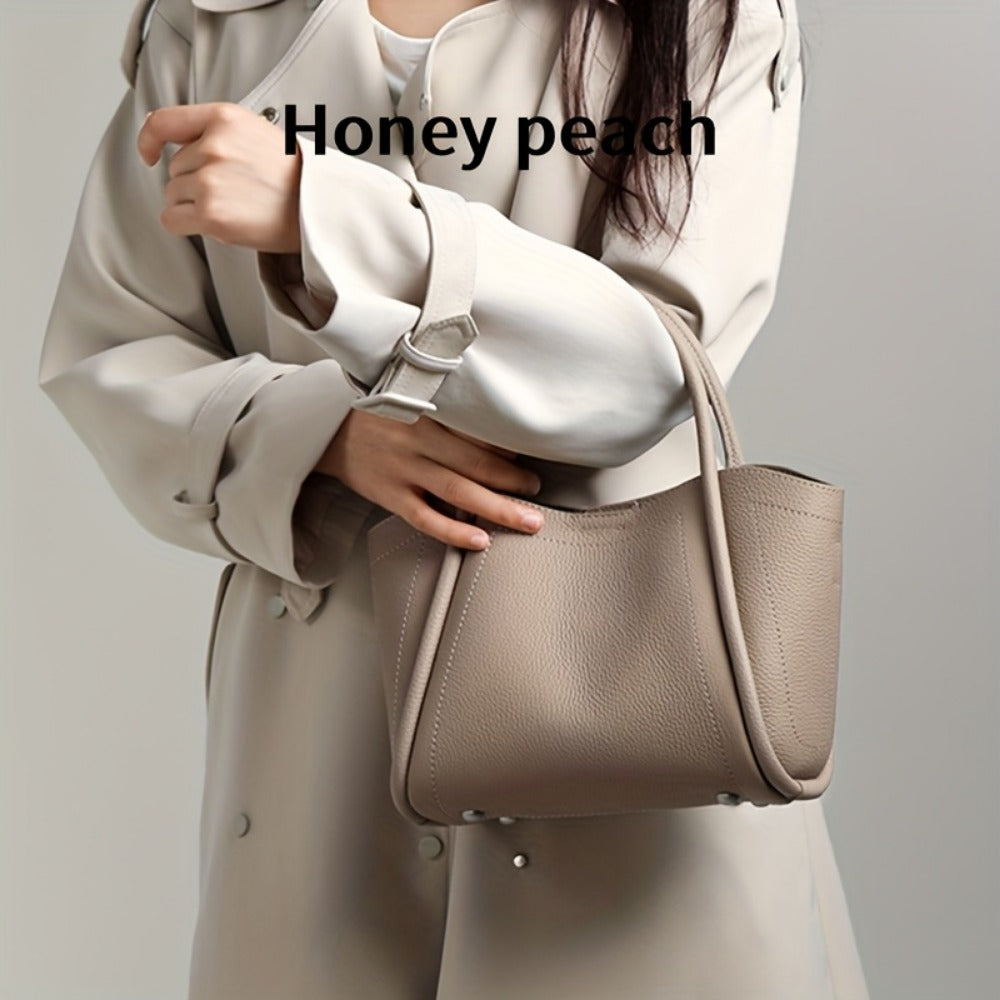 Crossbody Bag for Women – Cowhide Leather Basket Luxury Niche | Bag Vero – front view