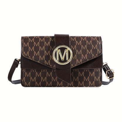 Crossbody Bag for Women – for Travel & Work, Retro Letter Vintage Work Shopping | Bag Vero – front view