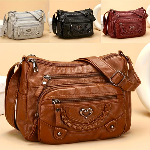 Crossbody Bag for Women – Large Capacity, Adjustable Strap, for Work | Bag Vero – front view