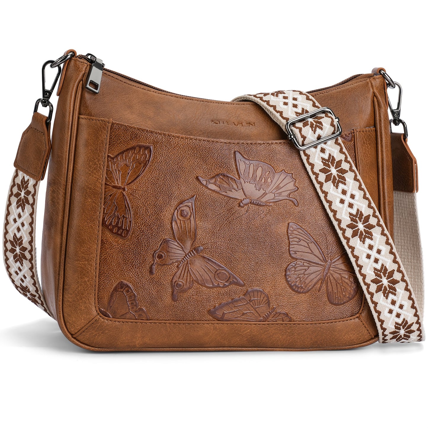 Crossbody Bag for Women – Multi Pocket, Lightweight, Adjustable Strap, for Travel & Work | Bag Vero – front view