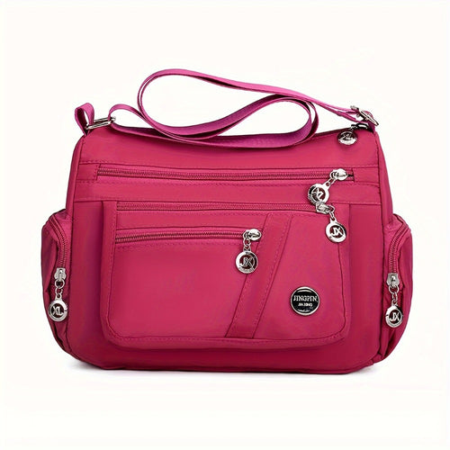 Crossbody Bag for Women – Nylon, Multi Pocket, Lightweight, Waterproof | Bag Vero – front view