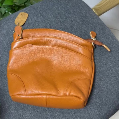 Premium Genuine Leather Crossbody Bag - Luxurious, Versatile, And Spacious with Ample Storage - Handbag Purse Cross Body Organizer Smart Phone Pockets