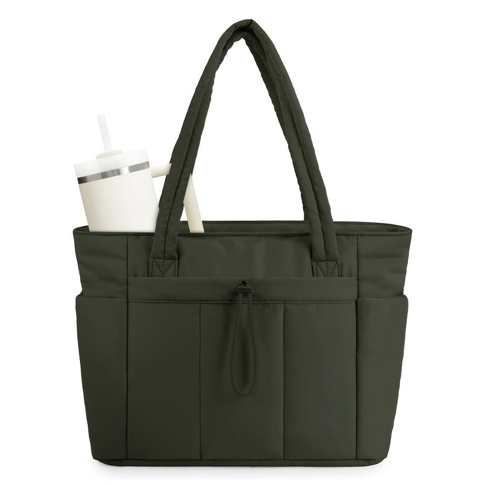 Laptop Bag – 10 Colors, Quilted, Trolley Sleeve, for Travel & Work | Bag Vero – detail view 26