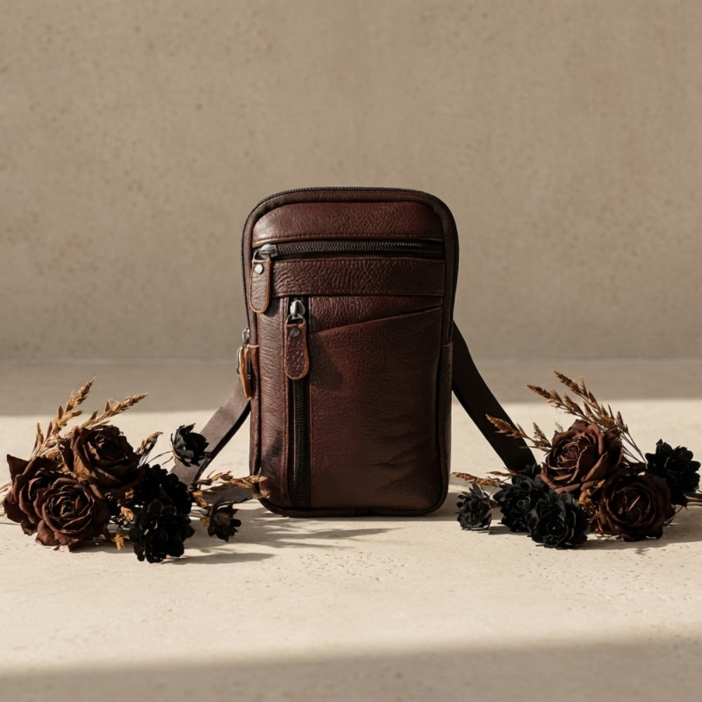Men's Crossbody Bag – Adjustable Strap, for Travel & Everyday Use | Bag Vero – detail view 9