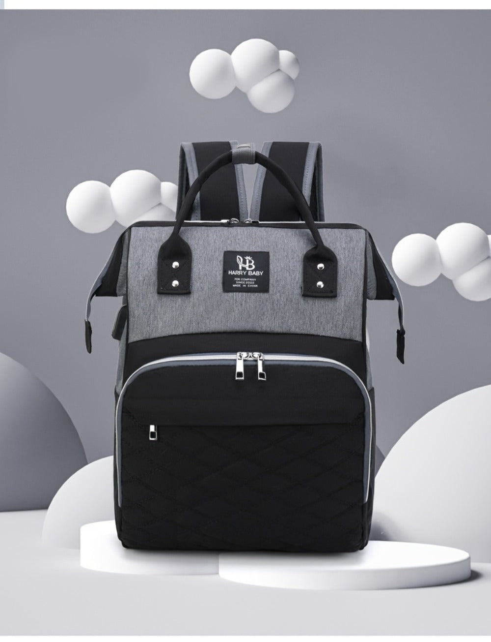 New Fashionable Large Capacity Backpack for Mothers And, Multifunctional Diaper Bag with Space for Bottles.