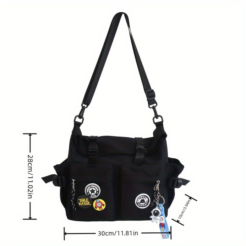 Japanese Ins Men's And Women's Shoulder Bags, Trendy And Fashionable Couple Messenger Bags, Simple And Versatile Crossbody Bags
