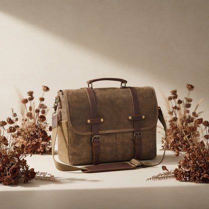 Laptop Bag – 15.6 Inch, Canvas, for Travel & Work | Bag Vero – detail view 9