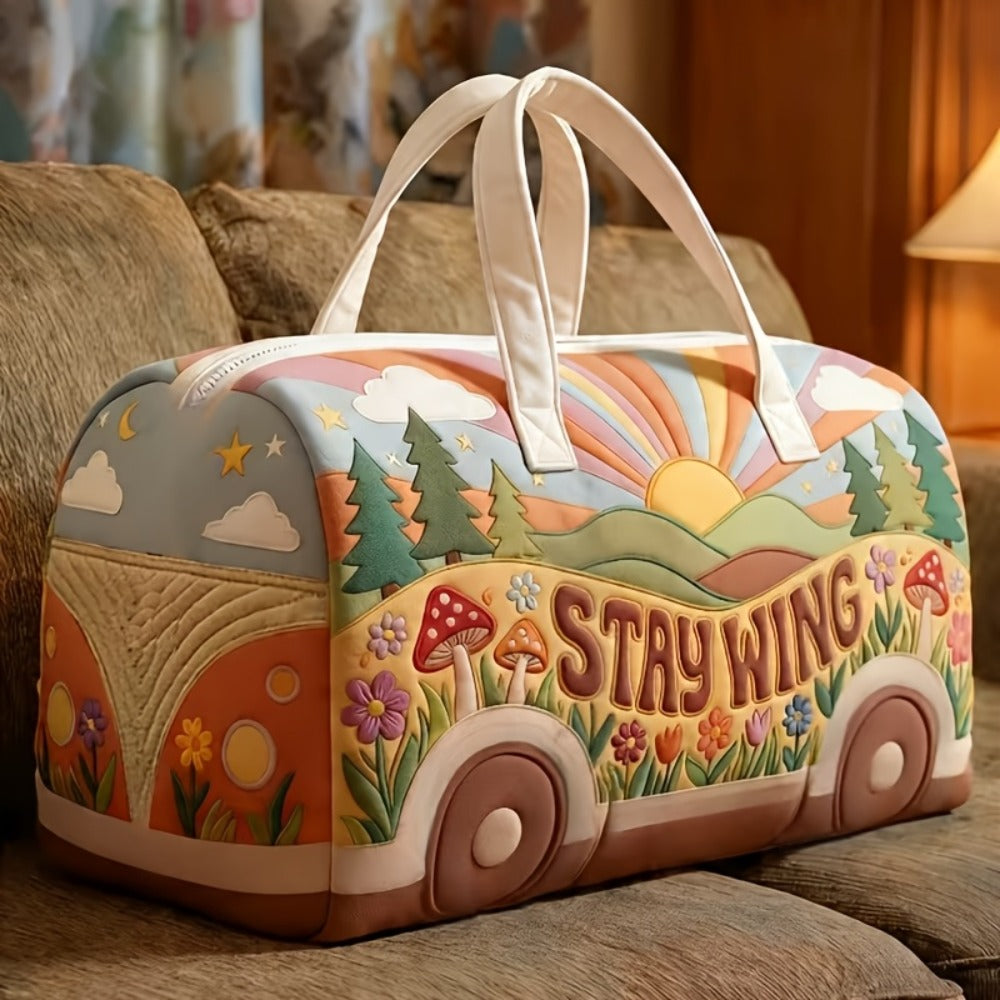 Quilted Travel Tote Bag, Clothing Storage Bag, Large Multi-functional Zippered Closure, Perfect for Vacations, Travel, And Leisure. Stylish And Trendy, This Travel Tote Bag Boasts An Extra-large Capacity And Is Ideal for Parties, Commuting, And Work.