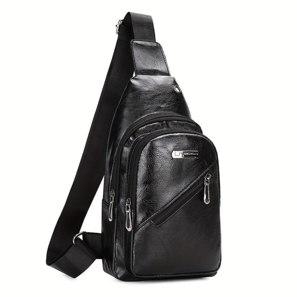 Sling Bag – PU Leather, Large Capacity, for Travel & Everyday Use | Bag Vero – detail view 9